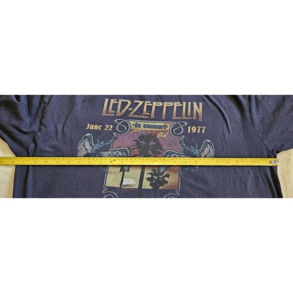 Led Zeppelin Concert T-shirt Mens XL 70s 80s Rock N Roll Retro 1977 tour #2194 - Picture 5 of 6